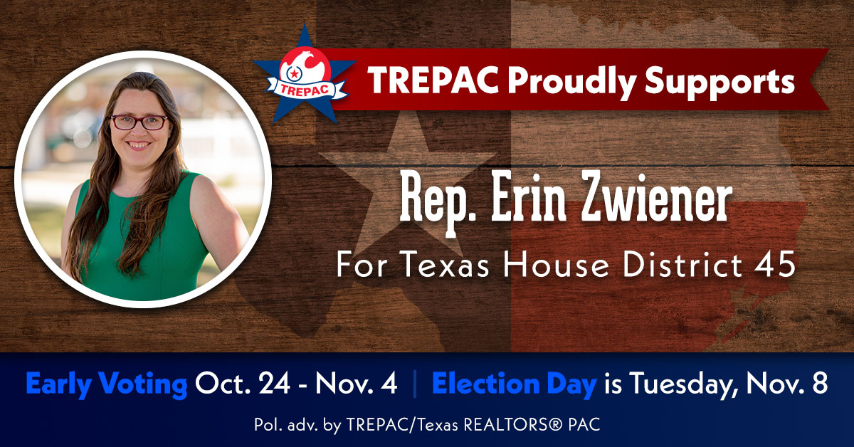 Texas REALTORS® For Erin Zwiener
